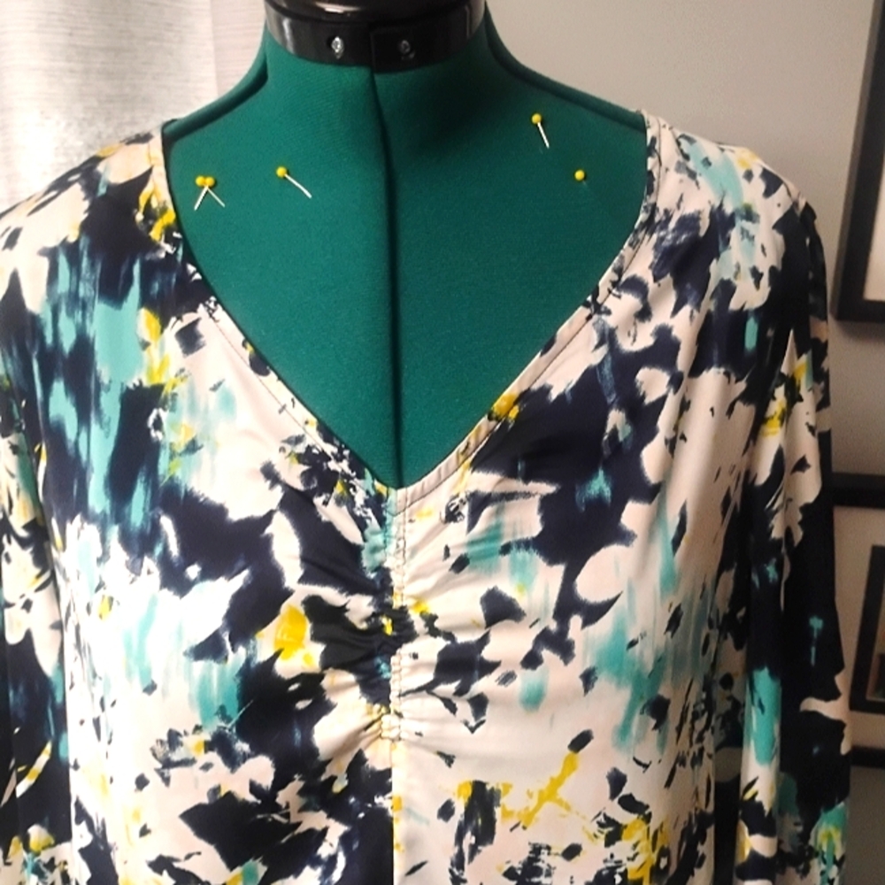 Banana Republic Pullover Long-sleeved Floral Blouse Sz XL NWT - Picture 8 of 10